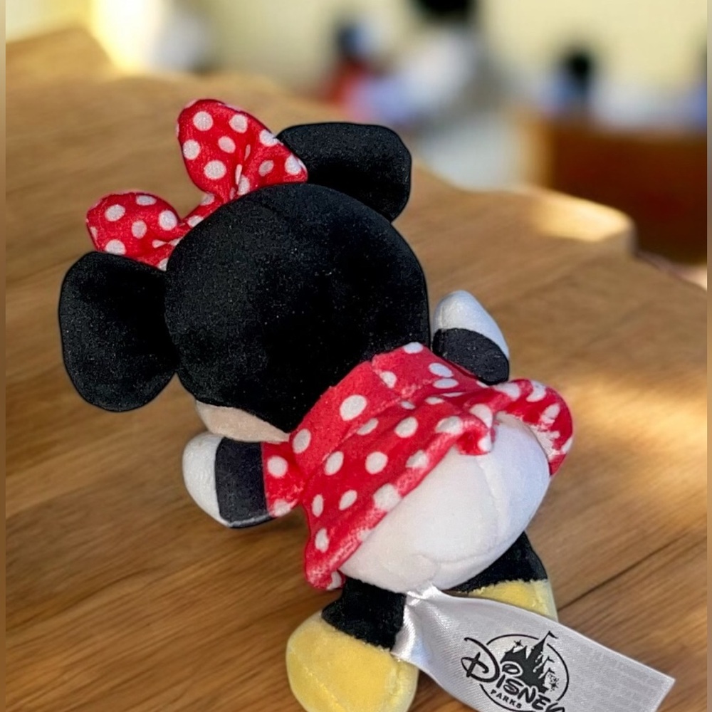 Disney Minnie Mouse Women’s Quilted Mini Backpack Black & RedW/ Matching Wallet - Picture 11 of 12
